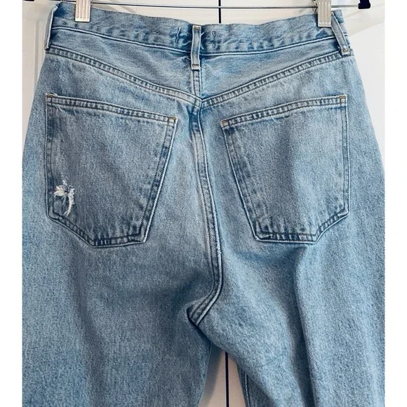 Agolde 90s Jeans Women's Sz 27 High Rise Straight Leg Denim Organic Cotton Pants - Picture 5 of 12